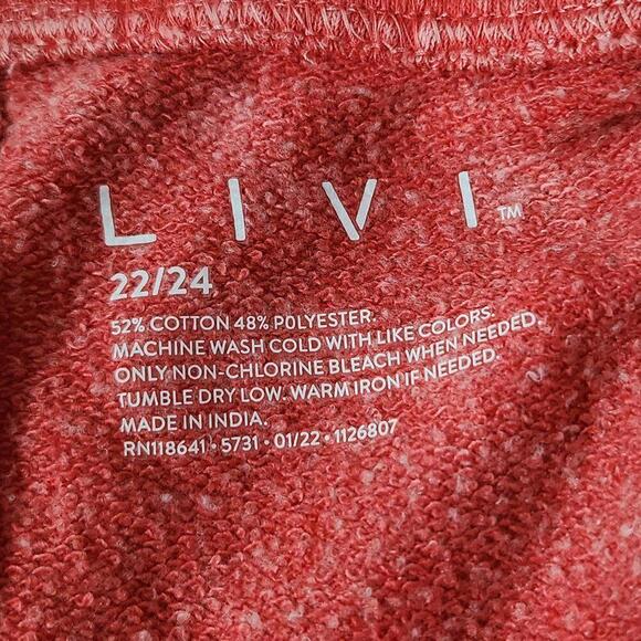 2/$30 Lane Bryant LIVI V-Neck Tie Dye Cropped Jumpsuit Size 22/24 - Picture 3 of 5